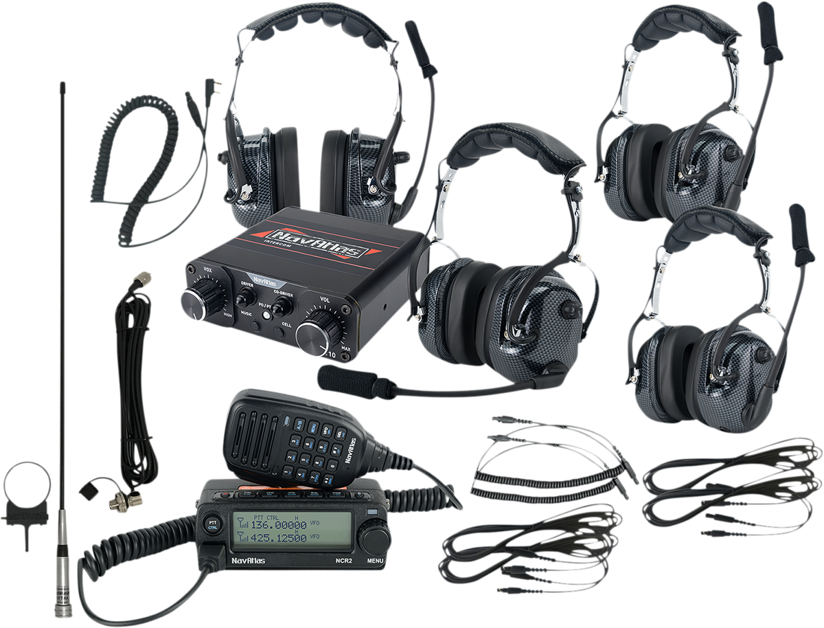 Bill's Exhausts NAVATLAS Intercom/Radio Kit NIROH4 engine communication system with radio and intercom features.