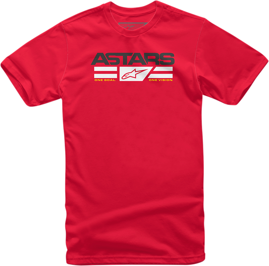 Red Alpinestars Positrack T-Shirt in large size, featuring the brand logo on the front, laid flat on a neutral background.