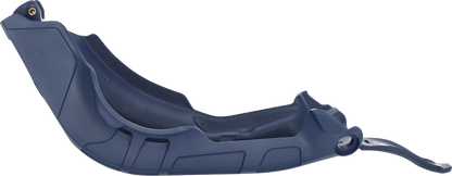 Blue ACERBIS skid plate for Husqvarna FC 450 and KTM 450 SX-F 2023 motorcycle, mounted on bike body.