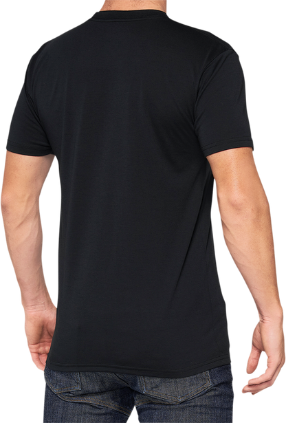 100% Athol Tech T-Shirt - Black - Small 35025-001-10 - Howling Moto