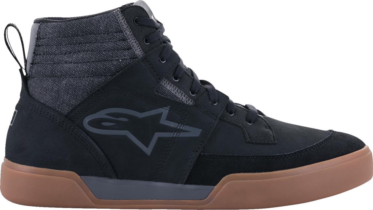 Alpinestars Ageless Shoes in black, gray, and brown, US 8.5, showcasing stylish casual footwear with leather and suede details.