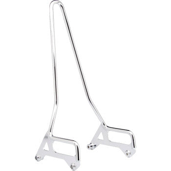 Chrome BILTWELL EXFIL Sissy Bar XL for motorcycles, featuring a sleek design and sturdy construction.