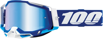 100% Racecraft 2 Goggles - Blue - Blue Mirror 50010-00002 - Howling Moto