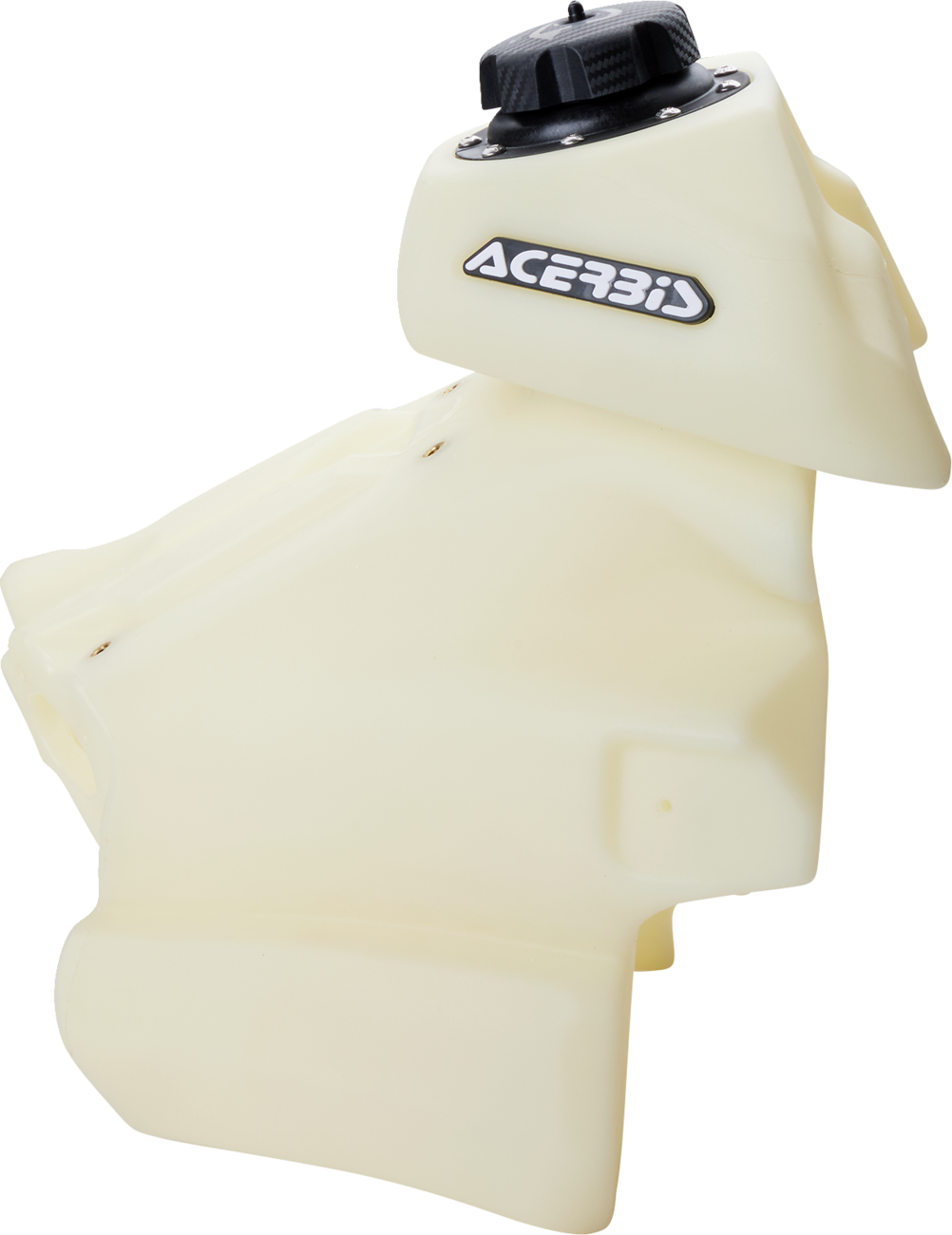 A natural gas tank body for Gas Gas motorcycles by Acerbis, featuring a natural finish and designed for Gas Gas models.