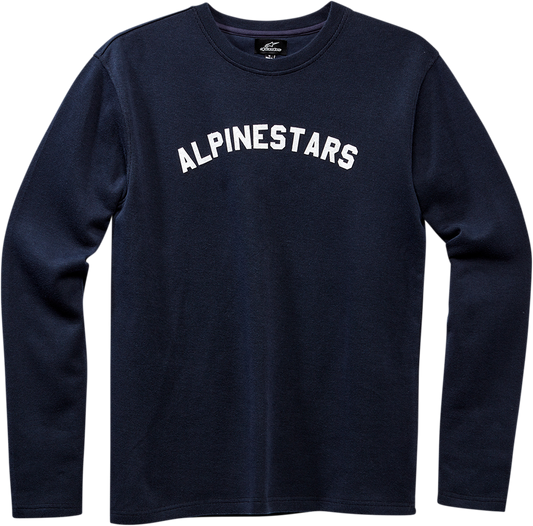 Alpinestars Duster Premium long-sleeve shirt in navy, XL, featuring a sleek design and branding on the front.