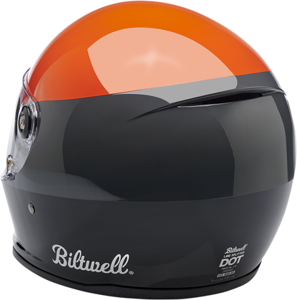 BILTWELL Lane Splitter Helmet - Gloss Podium Orange/Gray/Black - Medium 1004-550-103 - Howling Moto