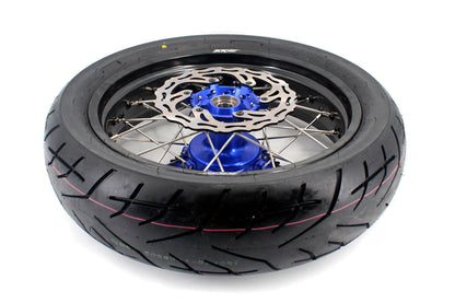 KKE 3.5/4.25*17inch CUSH DRIVE Supermoto Wheels For YAMAHA YZ125 YZ250 YZ450FX YZ250F YZ450F WR450F Tires - Howling Moto