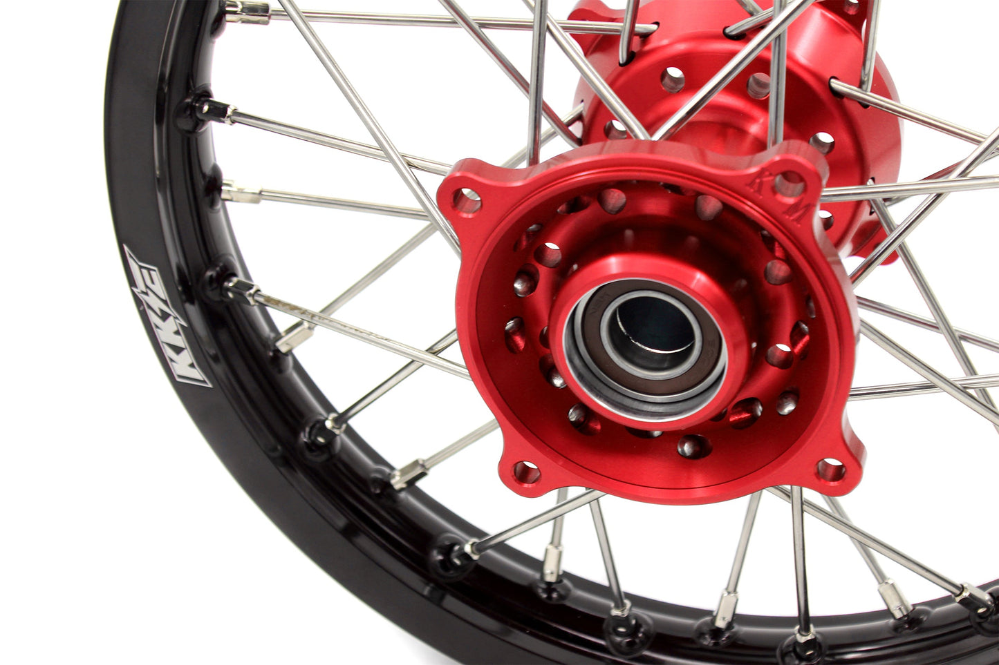 KKE 17"*1.4/14"*1.6 Spoked Small Kid's Wheels Set For KTM SX 85 2003-2020 Red Hub - Howling Moto