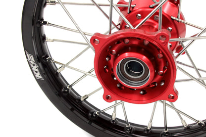 KKE 17"*1.4/14"*1.6 Spoked Small Kid's Wheels Set For KTM SX 85 2003-2020 Red Hub - Howling Moto