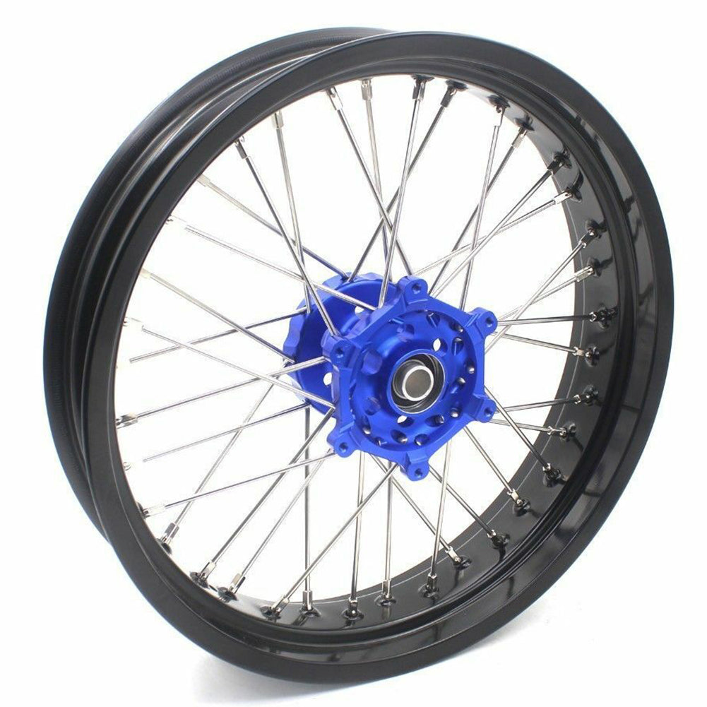 KKE 17Inch KX250F KX450F 2006-2021 For KAWASAKI Supermoto Alloy Wheels Rim Blue - Howling Moto