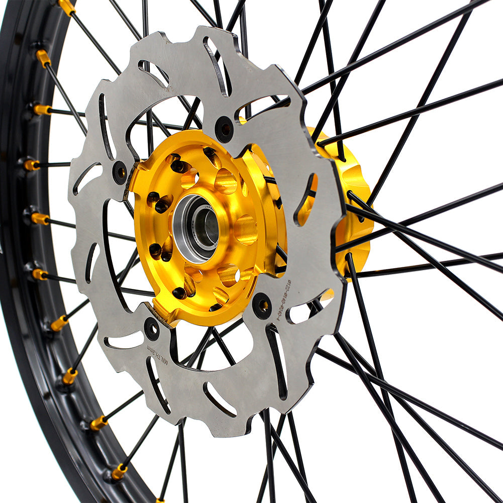 KKE 21 & 19 MX Wheels Rims for SUZUKI RMZ250 2007-2024 RMZ450 2005-2024 Black Spokes - Howling Moto