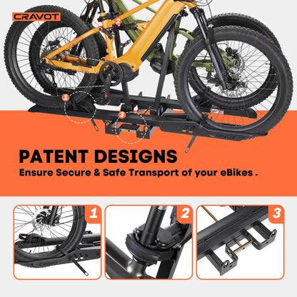 CRAVOT CyberRack S2 Hitch Bike Rack - Howling Moto