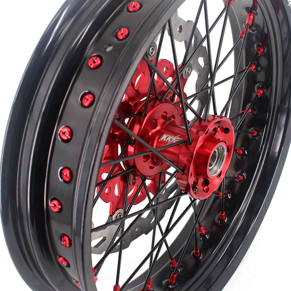 KKE 17 Inch Supermoto Wheels Fit for Honda CRF450L 2019-2021 CRF250R CRF450R 2024 - Howling Moto