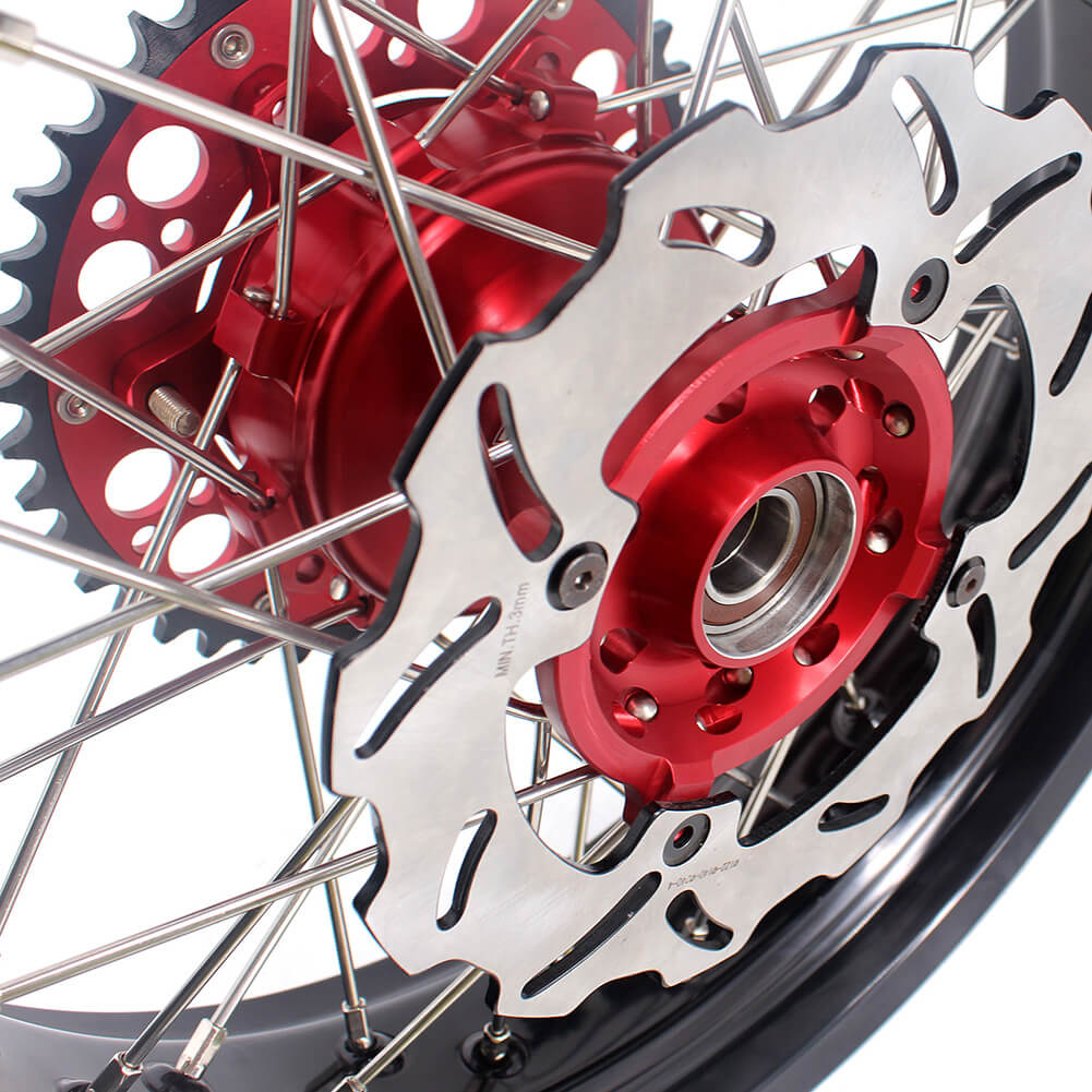 KKE 3.5 & 4.25 Cush Drive Supermoto Wheels for Honda XR400R XR600R - Howling Moto