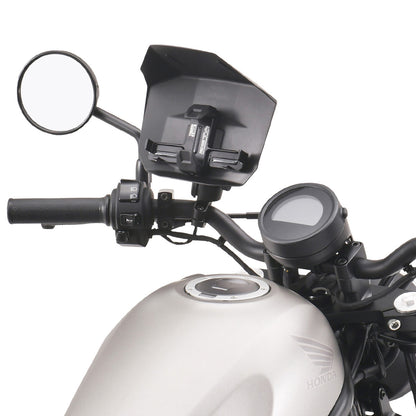 ZETA, ZETA Tough Lock Phone Mount with Shield Kit - CNC Precision Motorcycle Smartphone Holder ZE60-0030
