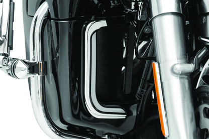 Kuryakyn, Kuryakyn Tracer LED Fairing Lower Accents in Chrome for Harley Davidson Touring Models