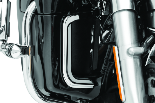 Kuryakyn, Kuryakyn Tracer LED Fairing Lower Accents in Chrome for Harley Davidson Touring Models