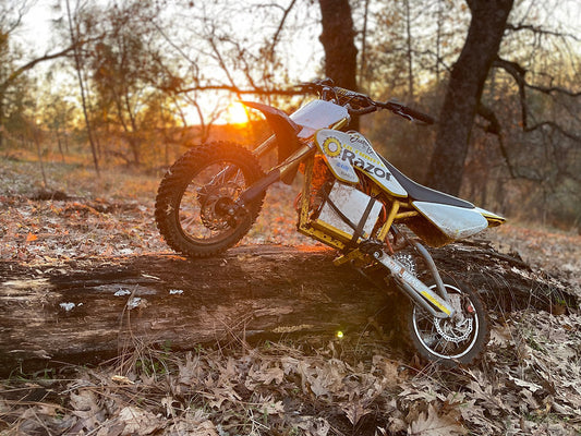 Electro & Co Extreme 11,000W Razor electric dirt bike conversion kit with TruMoto Noisy Cricket controller and high-performance brushless motor