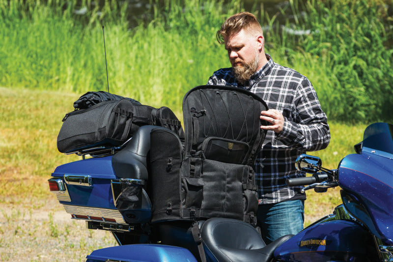 Kuryakyn, Kuryakyn Momentum Hitchhiker Trunk Rack Bag - Versatile, Weather-Resistant Storage for Powersports