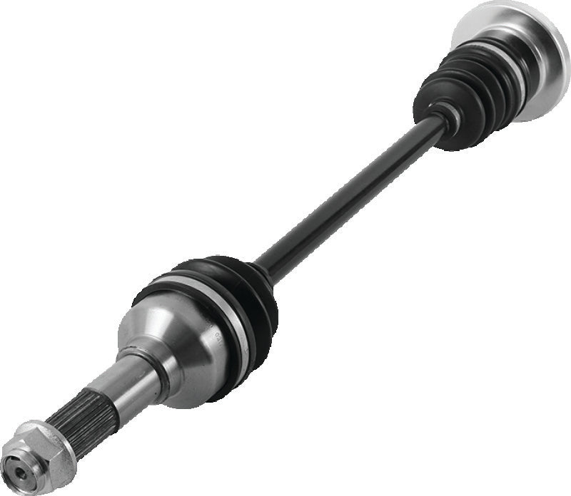 QuadBoss rear right axle for Yamaha YXR700 Rhino 2008-2013, showing the metal axle shaft with mounting points.
