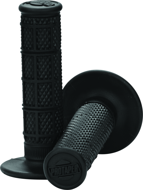 Black ProTaper 1/3 waffle grips for motocross bikes, featuring textured rubber surface for enhanced grip and control.