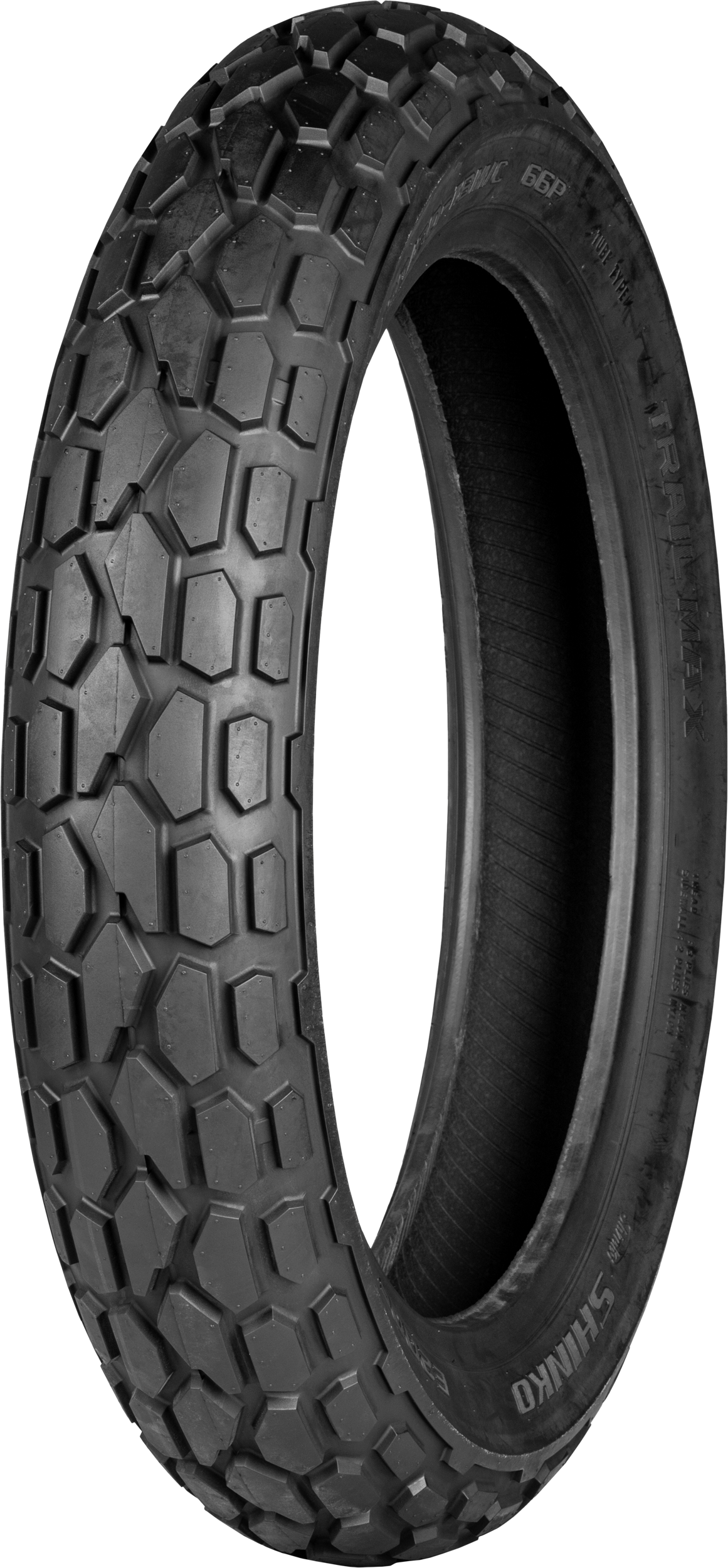 Shinko E200 front motorcycle tire 130/80-18 bias TT with heavy-duty off-road traction for rugged terrain.