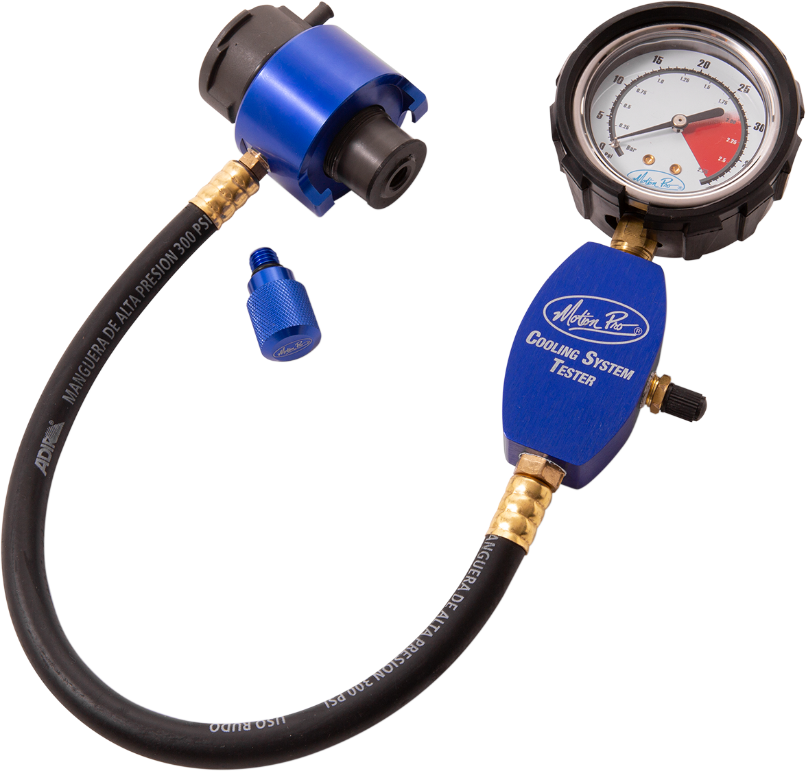 MOTION PRO, Motion Pro Cooling System Tester 15.75mm & 20mm for Motorcycle and UTV/ATV Radiators