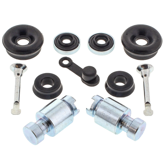 ALL BALLS Wheel Cylinder Rebuild Kit 18-5007 for restoring braking performance, shown with components and seals.
