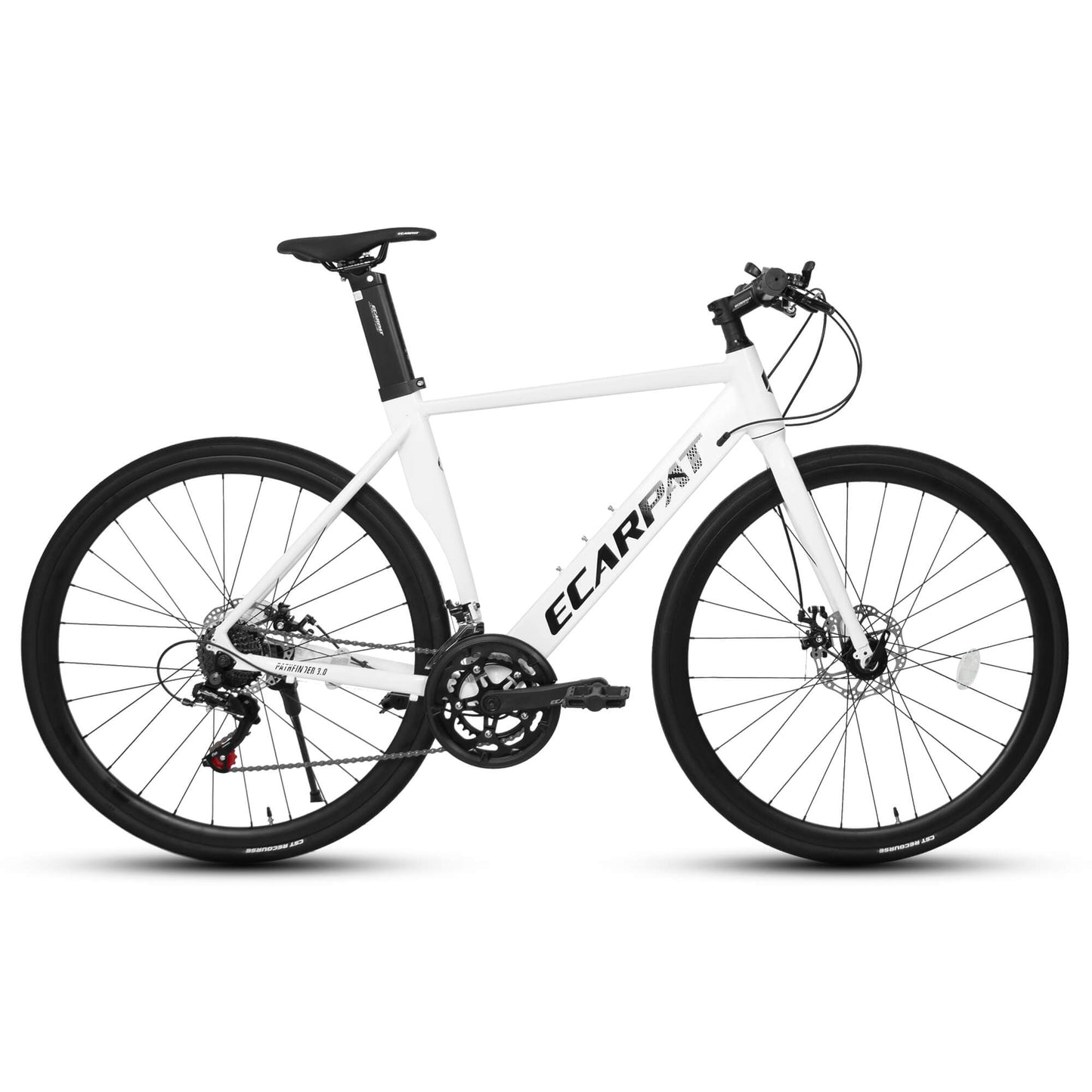 Hycline Ecarpat ZFA 700x32C bicycle tire with black rubber tread and sidewalls, designed for road and hybrid bikes.