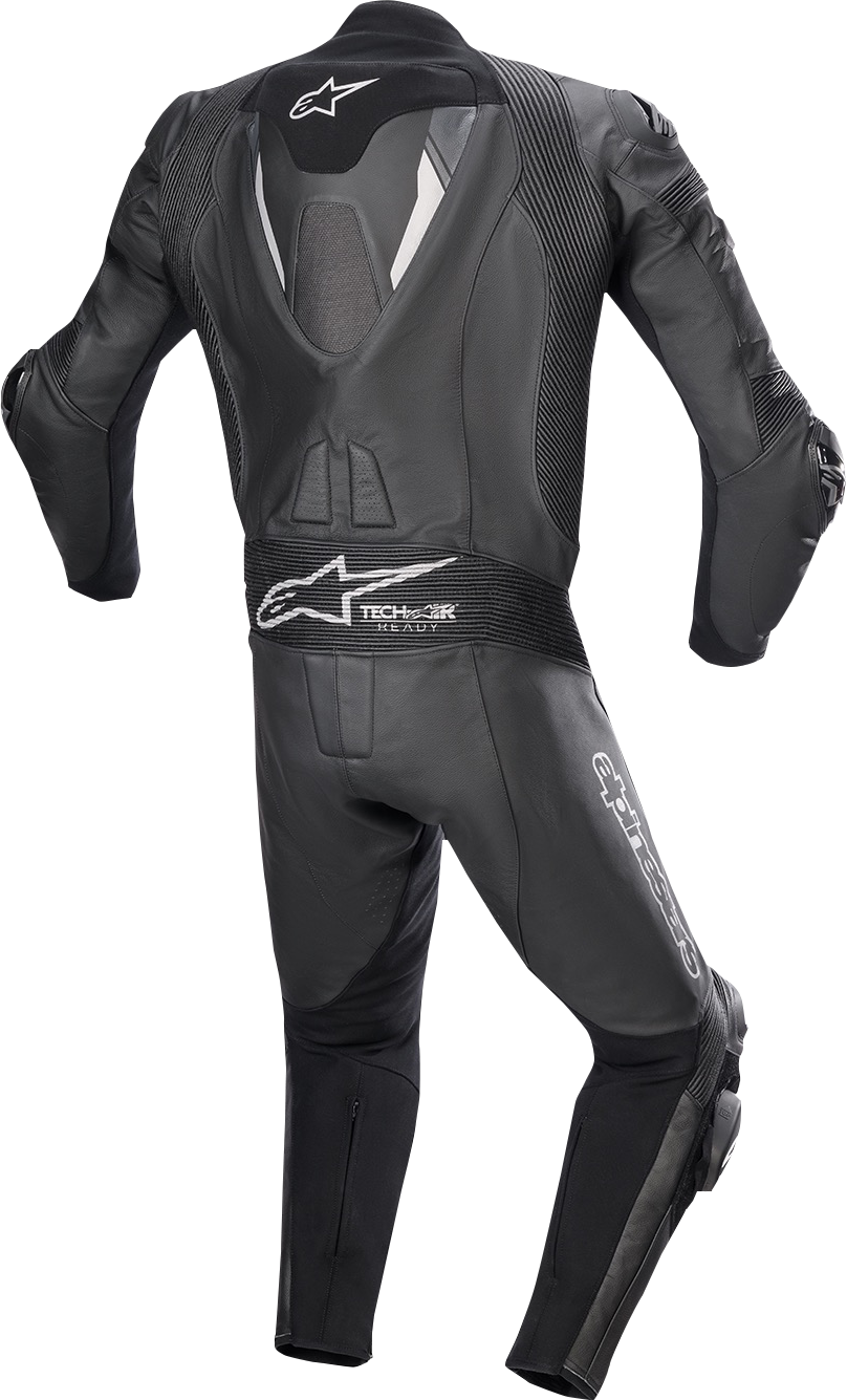 Alpinestars Missile Ignition v2 black 1-piece motorcycle racing suit with padded armor and sleek design, US 38 / EU 48.