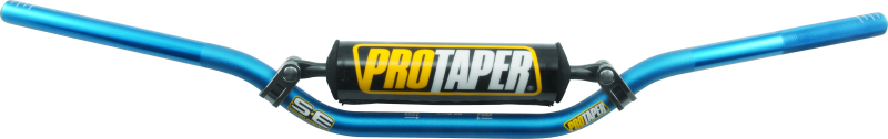 Blue ProTaper SE SX Race Handlebar with ergonomic design for motocross bikes, featuring the Bill's Exhausts branding.