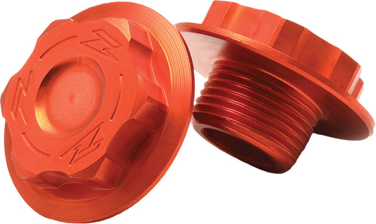 ZETA, ZETA Steering Stem Nut & Bolt Orange M20x27 P1.5 L=11.5 – High-Performance CNC Machined Aluminum Component