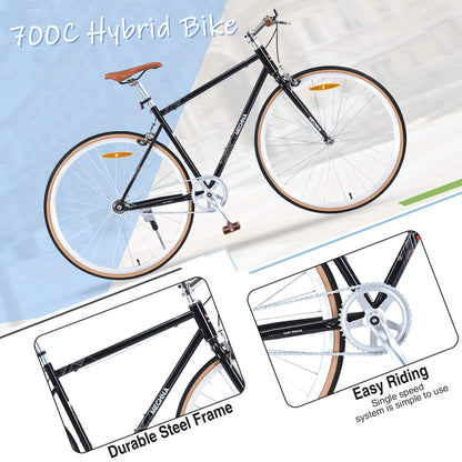 Hycline Pastoral 700×35C bicycle tire showing tread pattern and sidewall detail for road cycling.