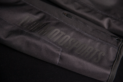 Black Bill's Exhausts ICON Airform jacket in small size, showing the sleek, lightweight design and zippered front.