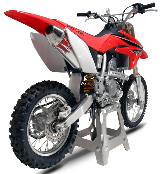 YOSHIMURA RS 2 UTV exhaust system with header, canister, and end cap, showcasing the sleek metal components and construction.