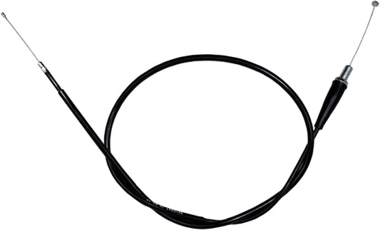 Black vinyl motorcycle throttle cable from MOTION PRO 02-0247, designed for smooth throttle operation and durability.