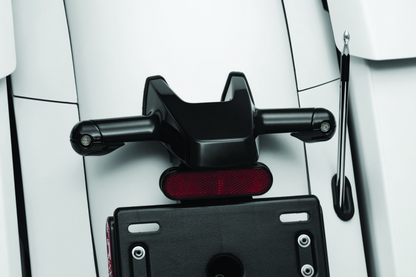 Kuryakyn rear Atto turn signal adapter in black for Indian Chieftain and Challenger motorcycle models.