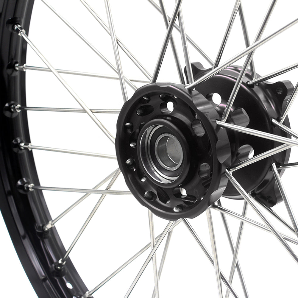 KKE 21 & 18 Enduro Wheels Rims for Husqvarna TE TC FE FC SMR TXC  2000-2013 Red Hubs - Howling Moto