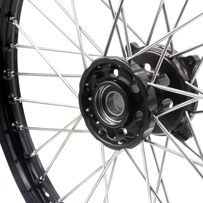 KKE 21 & 18 Enduro Wheels Rims for Husqvarna TE TC FE FC SMR TXC  2000-2013 Red Hubs - Howling Moto