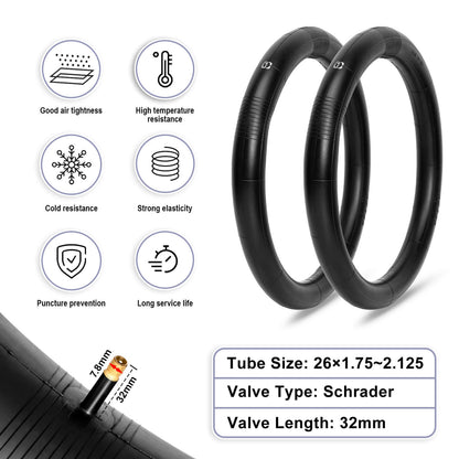 Hycline Rávos mountain bike tire in 26, 27.5, or 29 inches with 2.1-inch width, shown mounted on a bike wheel.