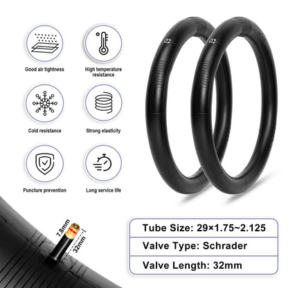 Hycline mountain bike tire Rávos 26/27.5/29-inch by 2.1-inch with knobby tread suitable for trail riding.