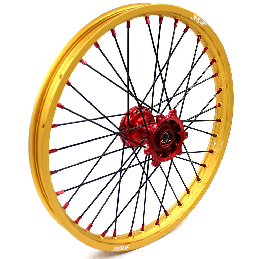 KKE 21inch 19inch Dirt Bike Wheels With Gold Rims For HONDA CRF250R CRF450R CR125R CR250R 2002-2013