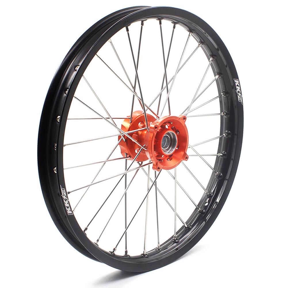 KKE 17"*1.4/14"*1.6 Kid's Small Wheels Rims Fit KTM SX 85 2003-2020 Orange Hub - Howling Moto