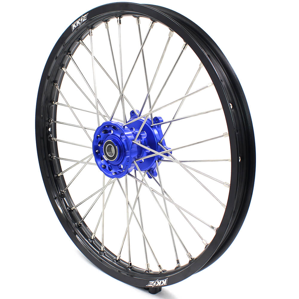 KKE 21 & 18 Enduro Wheels for YAMAHA WR250F 2017-2018 WR450F 2016-2018 Blue&Black  270mm Disc - Howling Moto