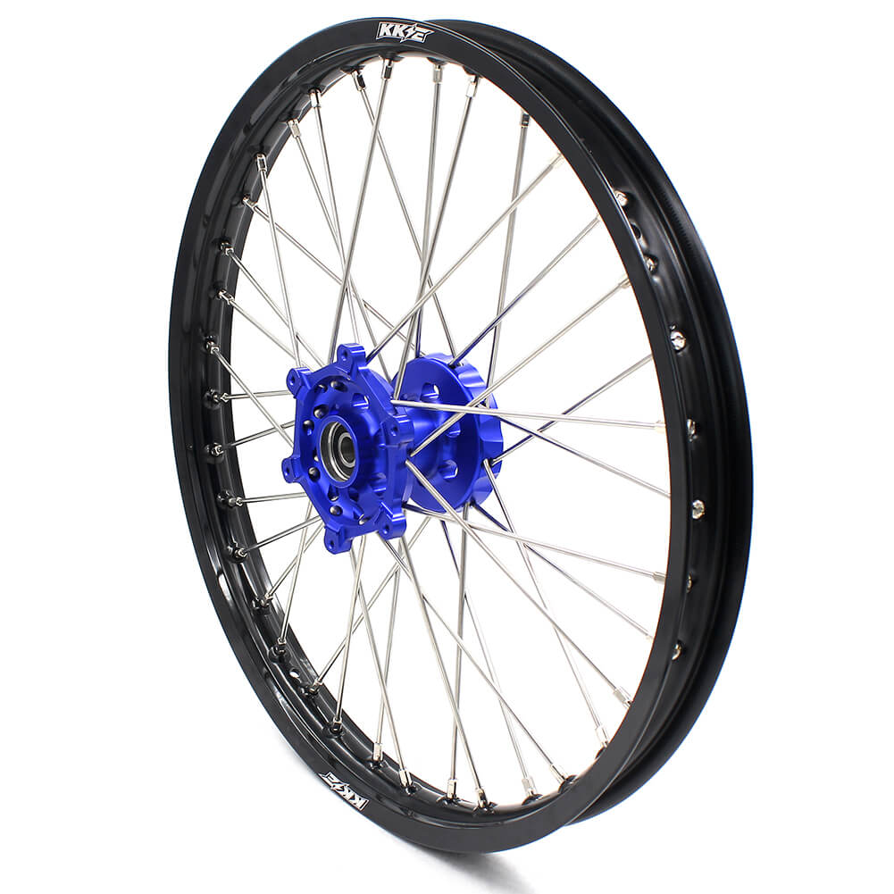 KKE 21 & 18 Enduro Wheels Rims Set for Yamaha WR250R 2008-2020 Blue&Black - Howling Moto