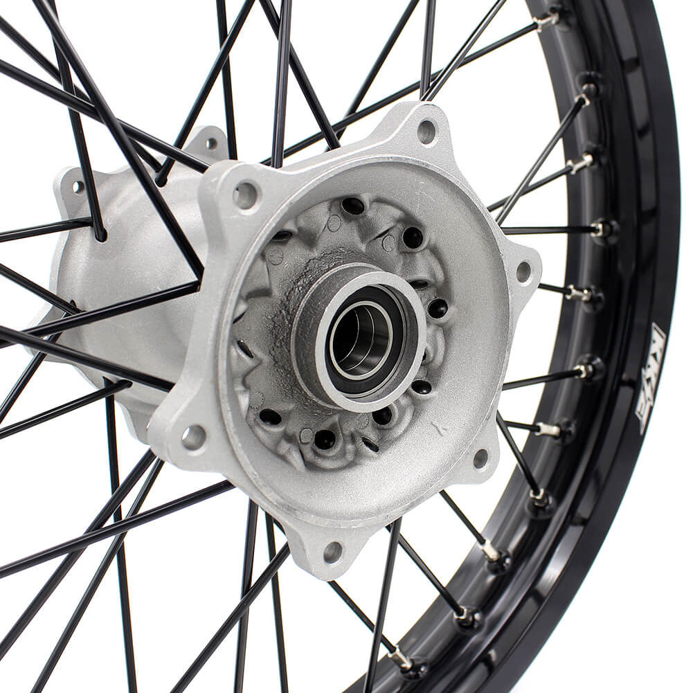KKE 21 & 19 Casting MX Wheels for YAMAHA YZ250F 2001-2021 YZ450F 2003 Silver - Howling Moto