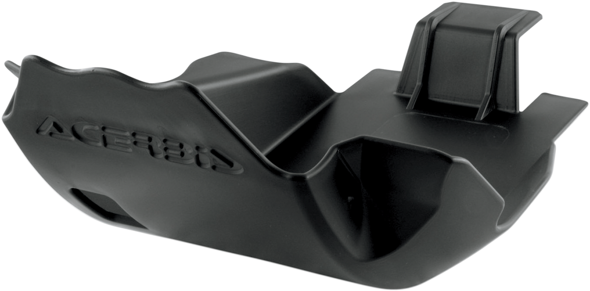 Black ACERBIS skid plate for CRF 250R/X motorcycle, designed to protect the body and engine area.