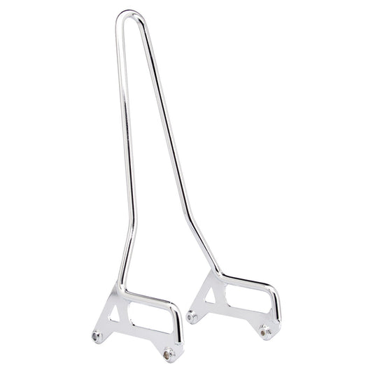 Chrome Biltwell Exfil XL sissy bar for motorcycle, featuring sleek body design and sturdy construction.