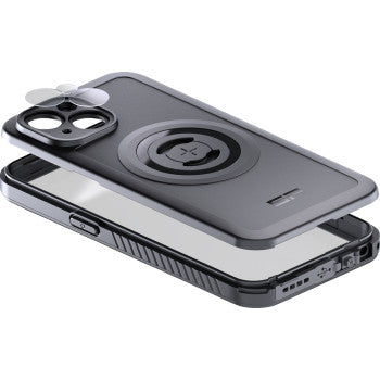 SP CONNECT SPC+ Xtreme phone case for Apple iPhone 15, rugged design with textured surface and precise cutouts for ports and camera