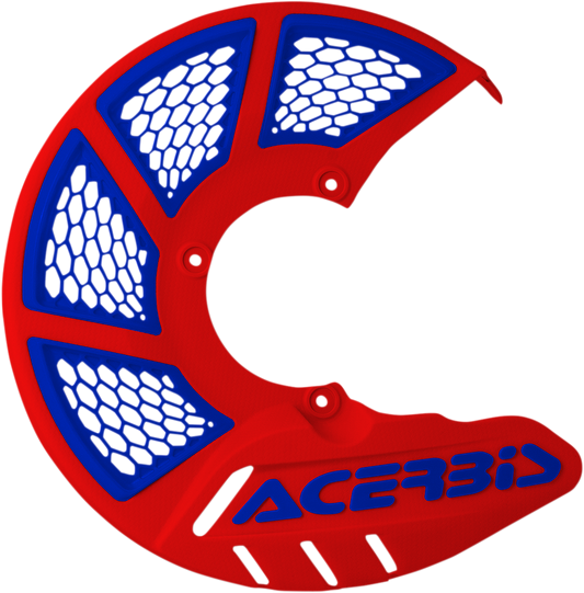 Acerbis X-Brake Disc Cover for Patriot motorcycle, black and silver body protection, featuring the Acerbis logo and design.